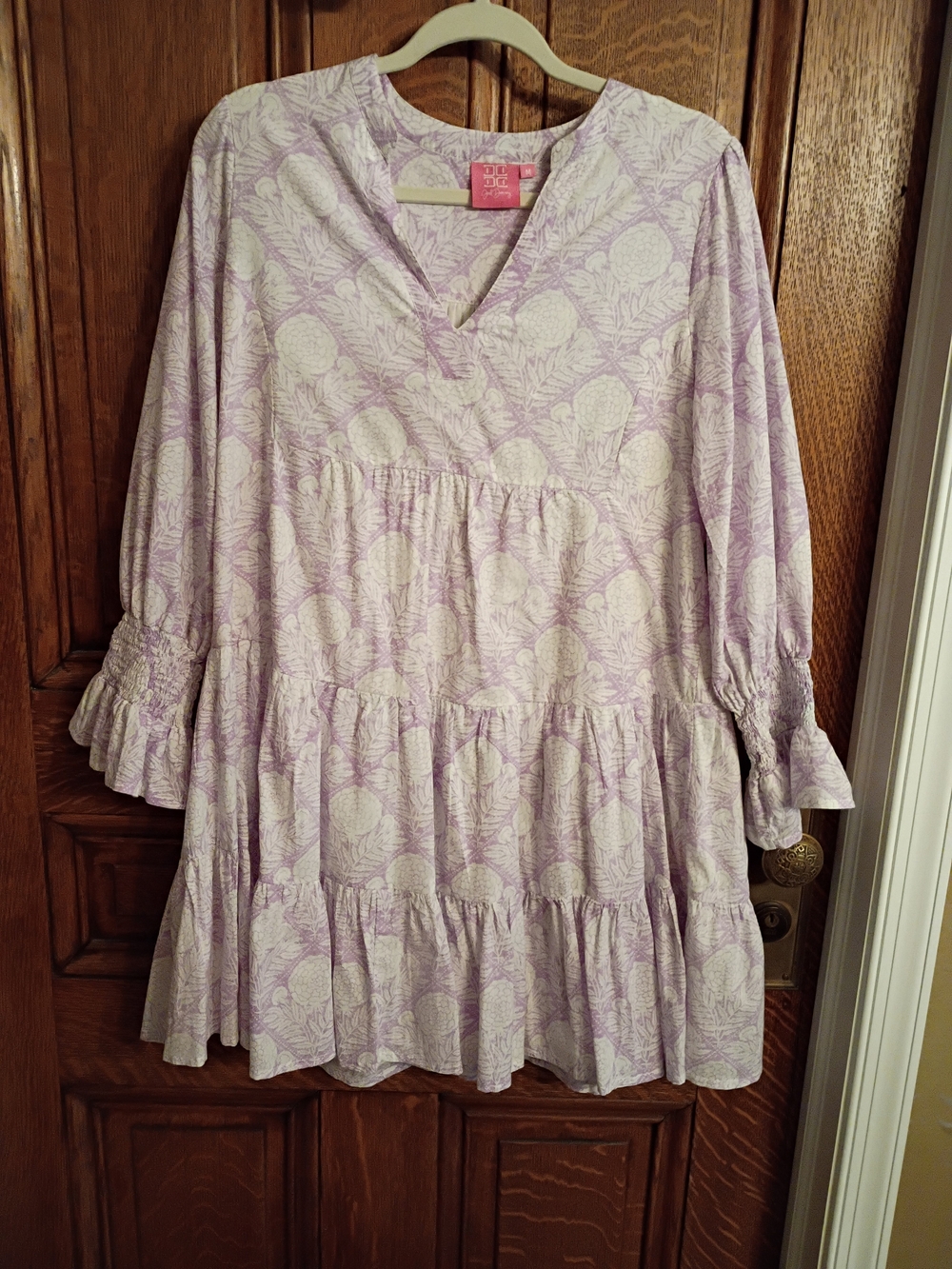 Just Jenny Floral Tiered V-Neck Dress, Size Medium